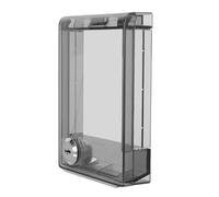 GALPADA Boîtier Étanche pour Interrupteur 86 Type Serrure, Cache-prises de Sécurité en Abs Noir, Protection Extérieure pour Prises Électriques, Adapté Climatisation et Usage