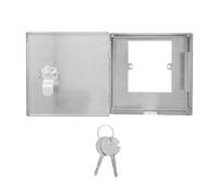 GALPADA Boîtier Prise Électrique en Acier Inoxydable 86 Mm avec Verrouillage, Boîte de Jonction Étanche Anti-éclaboussures pour Montage Apparent ou Encastré, Protection Extérieure