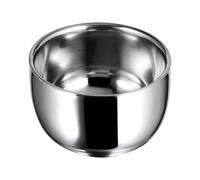 GALPADA Bol à Mousse de Rasage Inox Épais pour Hommes Brosse à Bol, Usage Familial et Professionnel, Facile à Nettoyer