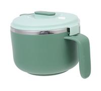GALPADA Bol Alimentaire Inox 304 Hermétique Vert Petit Format, Bol à Nouilles Instantanées Couvercle, Récipient Alimentaire Pratique pour Repas en Déplacement et Déjeuner à Emporter