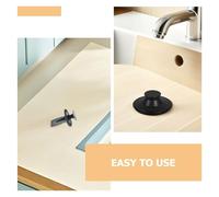 GALPADA Bouchon D’Évier en Caoutchouc Noir pour Broyeur Cuisine - Kit Complet avec Joint D’Étanchéité - Accessoire Résistant à L’Abrasion pour Évier de Salle de Bain Cuisine Nettoyage et