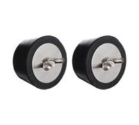 GALPADA Bouchon D' pour Piscine 51 Mm, Bouchon De Vidange Antigel N° 9, Lot De 2, Caoutchouc Noir, Étanchéité Complète, pour Pompe À Piscine Et Tuyau De Retour, en