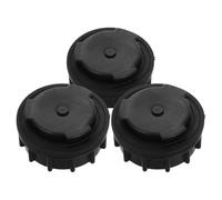 GALPADA Bouchon de Poubelle 660l Design Étanche et Noir en Plastique 3 Pièces pour Prévention Stable des Fuites Stockage de Déchets pour Poubelle Extérieure