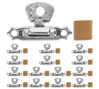 GALPADA Bouchons Métalliques pour Trou de Flûte Hulusi - Kit de Réparation 15 Pièces pour Instruments de Musique Adultes - Accessoires Solide pour Joint et Rosace, Entretien