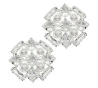 GALPADA Boucle de Chaussure Carrée en Argenté pour Bottes et Chaussures Plates, Accessoire Brillant en Alliage et Cuivre, Décoration Immédiate Vie Quotidienne Réunions