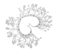 GALPADA Boucles Oreilles Manchette Non Percées avec Perles Imitation Bijoux de Mariage Artisanaux pour Mariées et Demoiselles Honneur Confort Léger et Design Unique