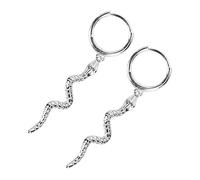 GALPADA Boucles Oreilles Serpent Pendantes Pour Femme Argent or Blanc Design Cadeau Anniversaire Fête