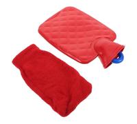 GALPADA Bouillotte à Injection d'Eau 800 Ml Rouge Paquet Chauffant Portable Rechargeable Chauffe-Ventre pour Femme Réutilisable pour Saint-Valentin et Soulagement Menstruel