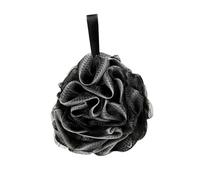 GALPADA Boule de Bain en Filet Noire Grosse Taille Douce et Exfoliante pour Gommage Corps Accessoires de Bain Corde Suspendue