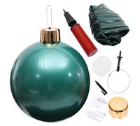 GALPADA Boule de Noël Décorative Gonflable en PVC pour Noël | Décoration Suspendue, Usage Intérieur et Extérieur, Style Vintage Chic et Joli, Couleur Vert Couleur Aléatoire