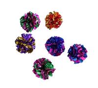 GALPADA Boules de Colorées pour Chats 10pcs Jouets Interactifs Stimulants en Papier Sonore pour Divertissement et Apaiser Chatons Printemps Couleur Aléatoire