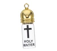 GALPADA Bouteille Eau Bénite Verre Petite Bouteille Décorative pour Mariage Baptême Chrétien Eau Rechargeable Bénédiction