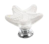 GALPADA Bouton Céramique Étoile de Mer Blanc Poignée Meuble Tiroir et Porte Quincaillerie de Remplacement Mignonne pour Placards et Commodes Style Adaptable et Toucher Confortable