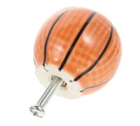 GALPADA Bouton de Tiroir Décoratif Motif Ballon de Basket, Poignée de Meuble Résistante et Confortable, Compatible Armoires et Commodes, Usage Intérieur