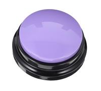 GALPADA Bouton Parlant pour Animal De Compagnie Interactif en Plastique Abs, Taille Moyenne, Communication Canine Et Chat, Outil De Dressage pour Chiens Et Chats, Jouet Éducatif Sonore, Violet