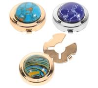 GALPADA Boutons de Manchette en Métal Ronds Lot de 3 pour Homme Accessoire Costume pour Fêtes et Partenariats Professionnels