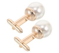 GALPADA Boutons De Manchette en Perles Françaises pour Costume Homme, Style Français, Alliage De Zinc, Lot De 2 Pièces, Accessoires Élégants pour Chemise De Smoking, Mariage Et Affaires