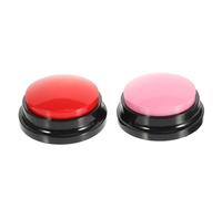 GALPADA Boutons Sonores Interactifs pour Chiens 2 Pcs, Bouton Enregistrable en Plastique Solide, Taille Moyenne, Jeu De Communication à La Maison pour Animaux De Compagnie