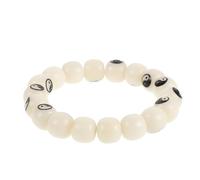 GALPADA Bracelet Bodhi Sculpté à Main, 18 Perles, Bagua | Racine de Bodhi, Finition Lisse Artisanale, Style Unisexe, pour Contemplation, Yoga et Comptage
