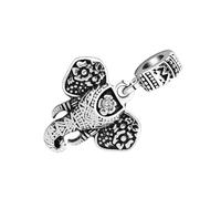 GALPADA Bracelet Breloque Éléphant Classique Accessoire Créatif DIY pour Bijoux Décor Élégant pour Femmes Cadeau Anniversaire et Fête des Mères