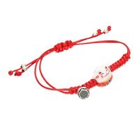 GALPADA Bracelet Corde Rouge Tressée Bracelet Chat Ficelle Tissée Ajustable Pour Poignet