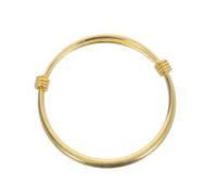 GALPADA Bracelet Jonc En Cuivre Plaqué or à Fermeture Push-pull Pour Garçon Et Filles, Ajustable Pour Présents Quotidiens Et Événements