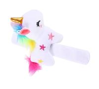 GALPADA Bracelet Slap Licorne Peluche Doux Bande à Claquer Confortable et Sécurisée pour Fête Accessoire Unique pour Adultes