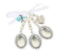 GALPADA Breloque Pendentif Cœur Perles pour Bouquet de Mariage Cadre Photo DIY pour Bijoux Personnalisés Décoration Souvenir avec Message Gravé You Will Always Be In My Heart