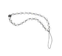 GALPADA Breloques de Téléphone à Perles Grises, Bracelet Porte-clés Décoratif, Lot de 2, Style Européen Minimaliste, Cordon Suspendu Anti-perte, Accessoire pour Téléphone Portable et Appareil Photo