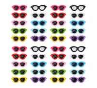 GALPADA Breloques Lunettes de Soleil en Résine UV Transparente 40 Pièces Multicolores pour Création Bijoux et Atelier Résine Artisanale