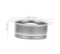 GALPADA Bride Évier Acier Inoxydable pour Broyeur Ordures Kit de Vidange Étanche avec Bouchon pour Évier de Cuisine Accessoire de Remplacement et Compatible