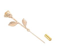 GALPADA Broche De Col Vintage Pour Homme, Broche Épingle à Cravate En Métal Doré, Épinglette Pour Costume Masculin, Accessoire Élégant Pour Tenue Formelle, Décoration De Fleur Unique