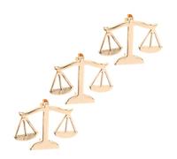 GALPADA Broche Épingle de Revers en Métal Doré Lot de 3 Broches Balance du Ministère Justice Décoration Chemise pour Avocats Juges et Étudiants en Droit Accessoire Professionnel