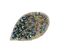 GALPADA Broche Verte Cristal avec Pierres Brillantes Épingle Légère et Vintage pour Femme Accessoire Élégant pour Pulls et Robes