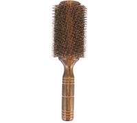 GALPADA Brosse à Cheveux Bou Grosse Taille Poils de Sanglier Naturels, Brosse Ronde pour Brushing et Démêlage, pour Cheveux Épais et Bouclés, Usage Quotidien et Coiffage Professionnel