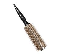 GALPADA Brosse à Cheveux Poils de Sanglier Peigne Rouleau Léger Brosse Coiffante Douce pour Boucles et Séchage et Portable