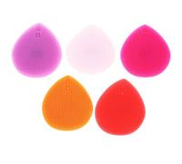 GALPADA Brosse de Massage pour Shampooing Couleur Aléatoire Soin du Cuir Chevelu et en Silicone Forme Cœur 5pcs Séchage Rapide Fonction de Gommage Multifonctionnel pour