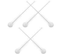 GALPADA Brosse de Nettoyage Nylon 5 Pièces à Tête Souple en Coton pour Flacons Coniques et Nettoyage Précis en Laboratoire