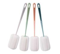 GALPADA Brosse de Nettoyage pour Bouteilles à Long Manche Éponge, Ensemble de 4 Pièces, Outil Polyvalent en Pp Portable pour Bouteilles et Ustensiles