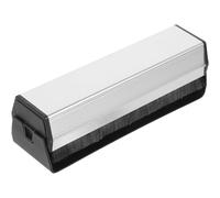 GALPADA Brosse de Nettoyage pour Disques Vinyles Noire en Alliage D'aluminium Poils Antistatiques, Élimine Contaminants et Poussière du Diamant, pour CD et Vinyles