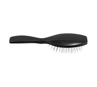 GALPADA Brosse pour Perruques Synthétiques Dents Larges en Acier Antistatique, Démêlage Doux, Design en Plastique Noir, pour Voyage
