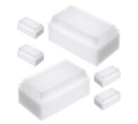 GALPADA Brosse Sensorielle en Éponge Ultrasouple Blanche 6pcs pour Bébé Double Face et Accessoire de Bain pour Tout-petits Garçon et Filles en Bas Âge, Maison Maternelle