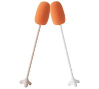 GALPADA Brosses à Bouteille Brosse pour Nettoyer Biberon Lot de 2 Manche Long en Plastique et Éponge et Goupillon pour Tasses et Bouteilles D'eau