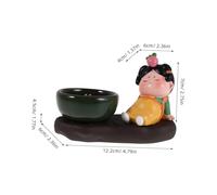 GALPADA Brûleur Céramique Style Chinoise avec Support Stable Vintage pour Bâtons Décor Zen pour Spa et Maison