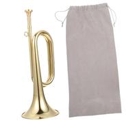 GALPADA Bugle Trompette Laiton Doré pour Orchestre Militaire Instrument à Vent Professionnel et Débutant Clairon Cavalerie Finition Polie Anti