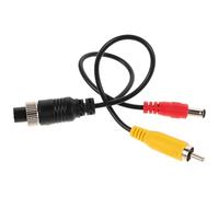 GALPADA Câble D’Extension Aviation Femelle avec Connecteur DC pour Caméra de Recul Adaptateur Vidéo 4 Broches Compatible Système de Surveillance Voiture Câble de Connexion pour