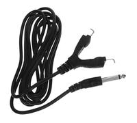 GALPADA Câble D'alimentation Silicone 2,5 M Noir Câble à Clip pour Machine de Tatouage Compatible Usage Professionnel