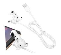 GALPADA Câble De Données Type-c pour Téléphone Portable Chien Créatif Rapide Solide Portable Blanc Charge USB Accessoire Original