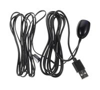 GALPADA Câble D'extension USB Infrarouge, Prolongateur de Télécommande Ir, Câble en Plastique Noir, Prise 3,5mm, 1,5m, Led, et Tv, Salon et Chambre