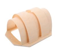 GALPADA Cache-ampoule en Bois Clair pour Sauna, Abat-jour Délicat et Translucide en Tilleul, Protection Lumineuse Décorative, Lumière Douce pour Hammam et Coin Détente, Accessoire